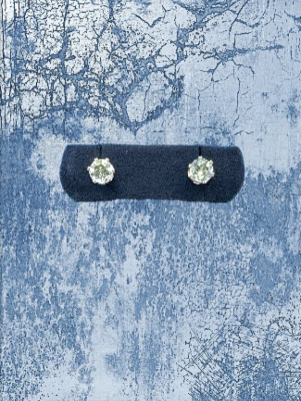 Sky Blue Topaz Stud Earrings 925 Sterling Silver 6mm Round 2CTW Gemstone